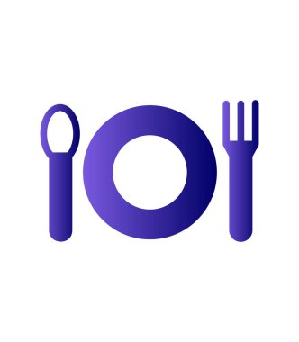 Restoran simgesi vektör illüstrasyonu