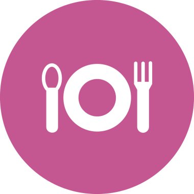 Restoran simgesi vektör illüstrasyonu