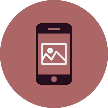 Akıllı telefon simgesi, vektör illüstrasyon tasarımı