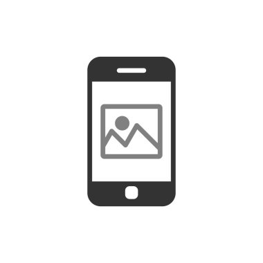 Akıllı telefon simgesi, vektör illüstrasyon tasarımı