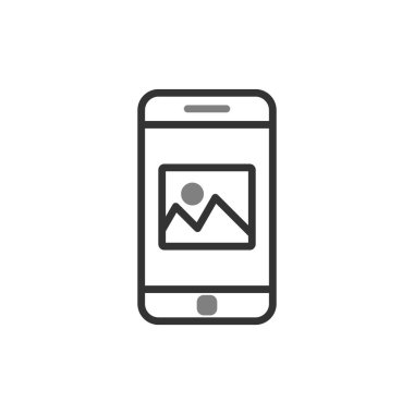 Akıllı telefon simgesi, vektör illüstrasyon tasarımı