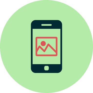 Akıllı telefon simgesi, vektör illüstrasyon tasarımı