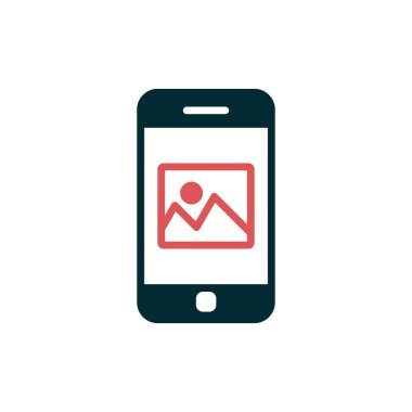 Akıllı telefon simgesi, vektör illüstrasyon tasarımı