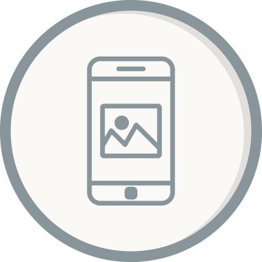 Akıllı telefon simgesi, vektör illüstrasyon tasarımı