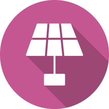 Güneş paneli simgesinin vektör illüstrasyonu 