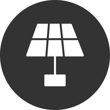 Güneş paneli simgesinin vektör illüstrasyonu 