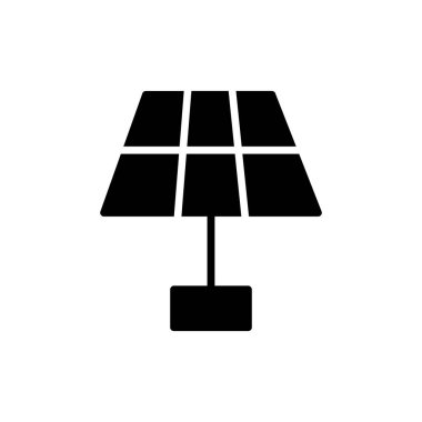 Güneş paneli simgesinin vektör illüstrasyonu 