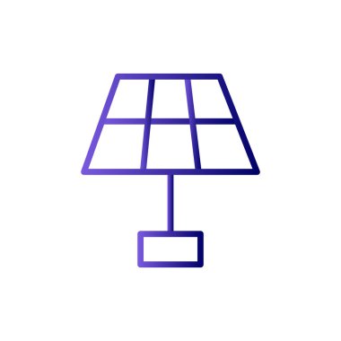 Güneş paneli simgesinin vektör illüstrasyonu 