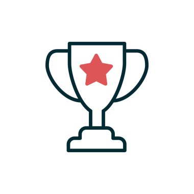 Kupa. Web simgesi basit tasarım