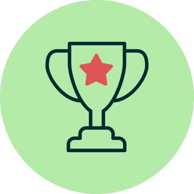 Kupa. Web simgesi basit tasarım