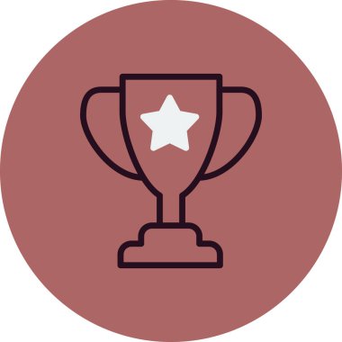 Kupa. Web simgesi basit tasarım