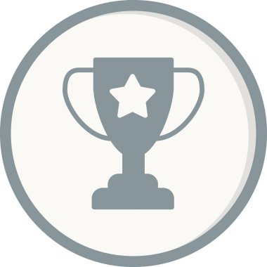 Kupa. Web simgesi basit tasarım