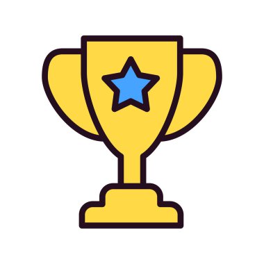 Kupa. Web simgesi basit tasarım