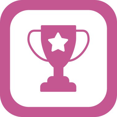 Kupa. Web simgesi basit tasarım