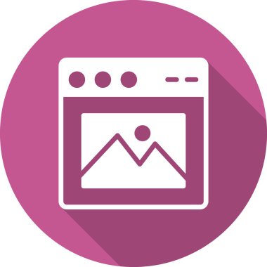 Web tarayıcı simgesi, vektör illüstrasyon tasarımı