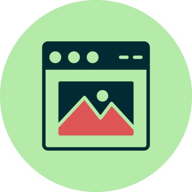 Web tarayıcı, basit vektör illüstrasyon tasarımı