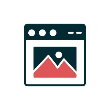 Web tarayıcı, basit vektör illüstrasyon tasarımı