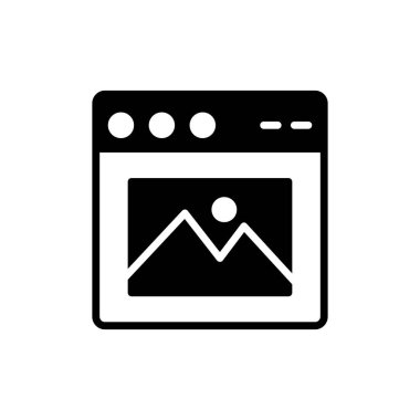 Web tarayıcı, basit vektör illüstrasyon tasarımı