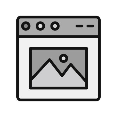 Web tarayıcı, basit vektör illüstrasyon tasarımı