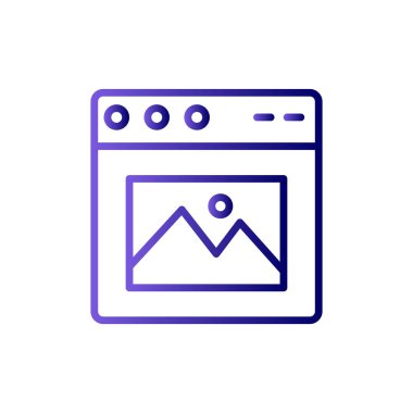 Web tarayıcı, basit vektör illüstrasyon tasarımı