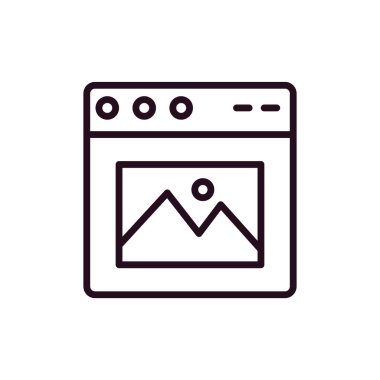 Web tarayıcı, basit vektör illüstrasyon tasarımı