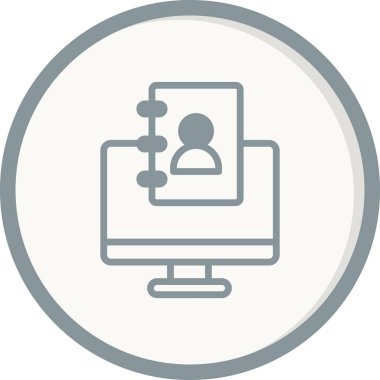 Kişi modern simgesinin vektör illüstrasyonu