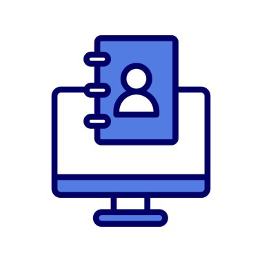 Kişi modern simgesinin vektör illüstrasyonu