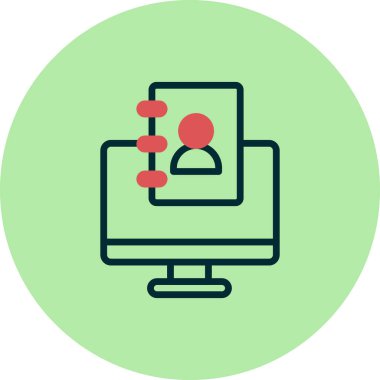 Kişi modern simgesinin vektör illüstrasyonu