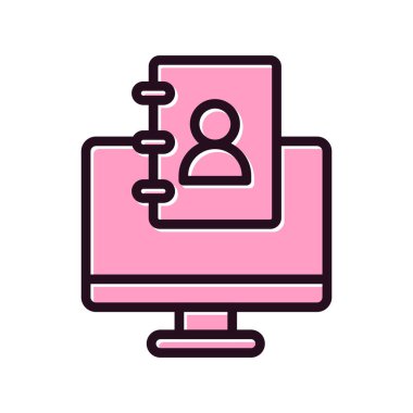 Kişi modern simgesinin vektör illüstrasyonu