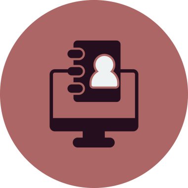 Kişi modern simgesinin vektör illüstrasyonu