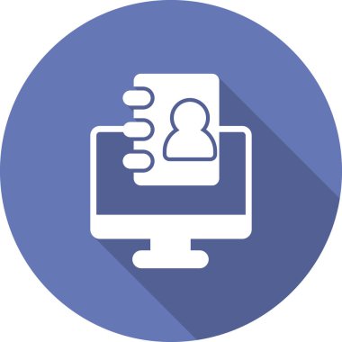 Kişi modern simgesinin vektör illüstrasyonu