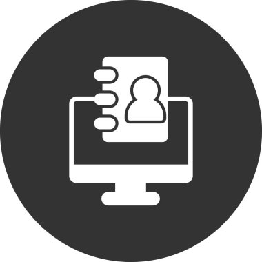 Kişi modern simgesinin vektör illüstrasyonu