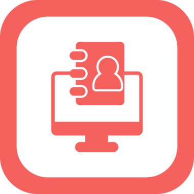 Kişi modern simgesinin vektör illüstrasyonu