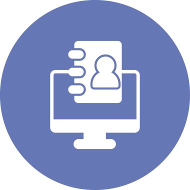 Kişi modern simgesinin vektör illüstrasyonu