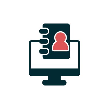 Kişi modern simgesinin vektör illüstrasyonu