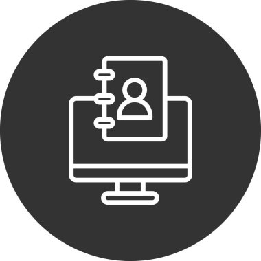 Kişi modern simgesinin vektör illüstrasyonu