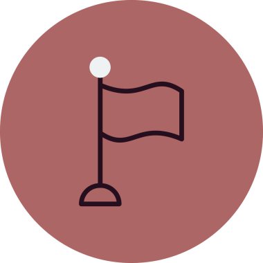 bayrak simgesi, vektör illüstrasyonu 