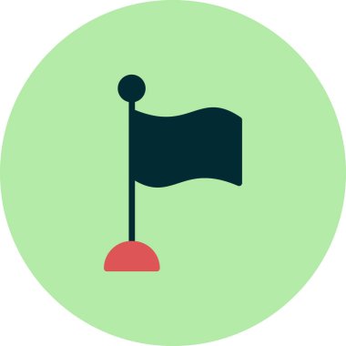 bayrak simgesi, vektör illüstrasyonu 