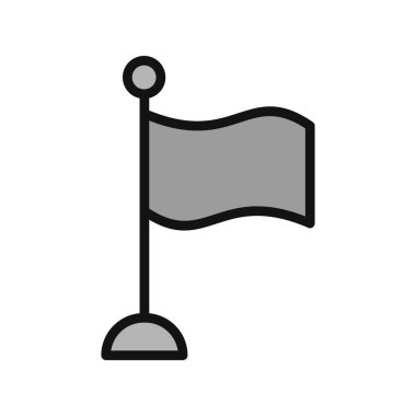 bayrak simgesi, vektör illüstrasyonu 