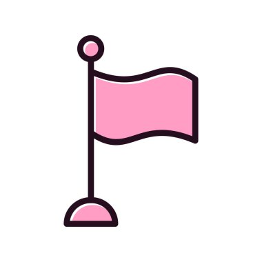 bayrak simgesi, vektör illüstrasyonu 