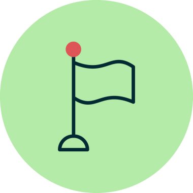 bayrak simgesi, vektör illüstrasyonu 