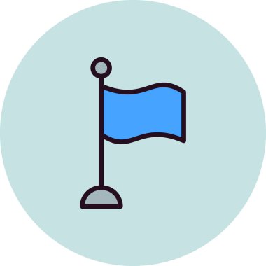 bayrak simgesi, vektör illüstrasyonu 