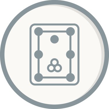 Bilardo modern simgesinin vektör illüstrasyonu