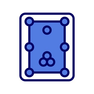 Bilardo modern simgesinin vektör illüstrasyonu