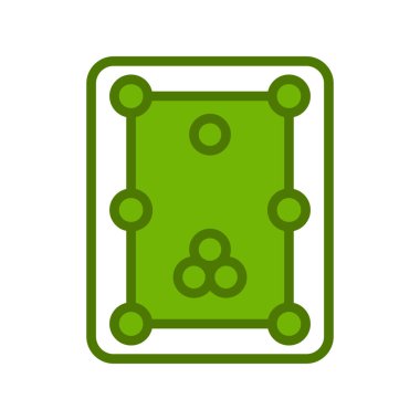 Bilardo modern simgesinin vektör illüstrasyonu