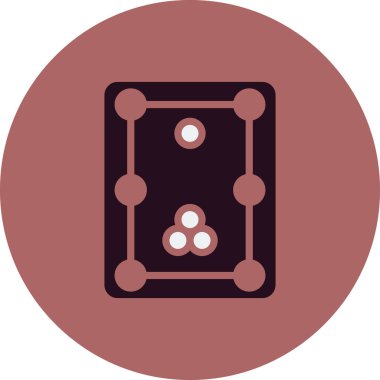 Bilardo modern simgesinin vektör illüstrasyonu