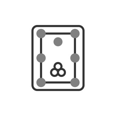 Bilardo modern simgesinin vektör illüstrasyonu