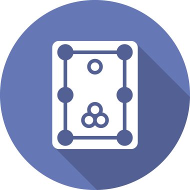 Bilardo modern simgesinin vektör illüstrasyonu