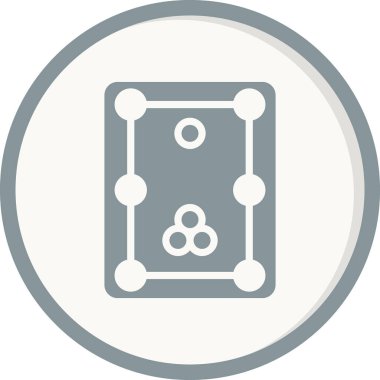 Bilardo modern simgesinin vektör illüstrasyonu