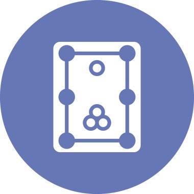 Bilardo modern simgesinin vektör illüstrasyonu